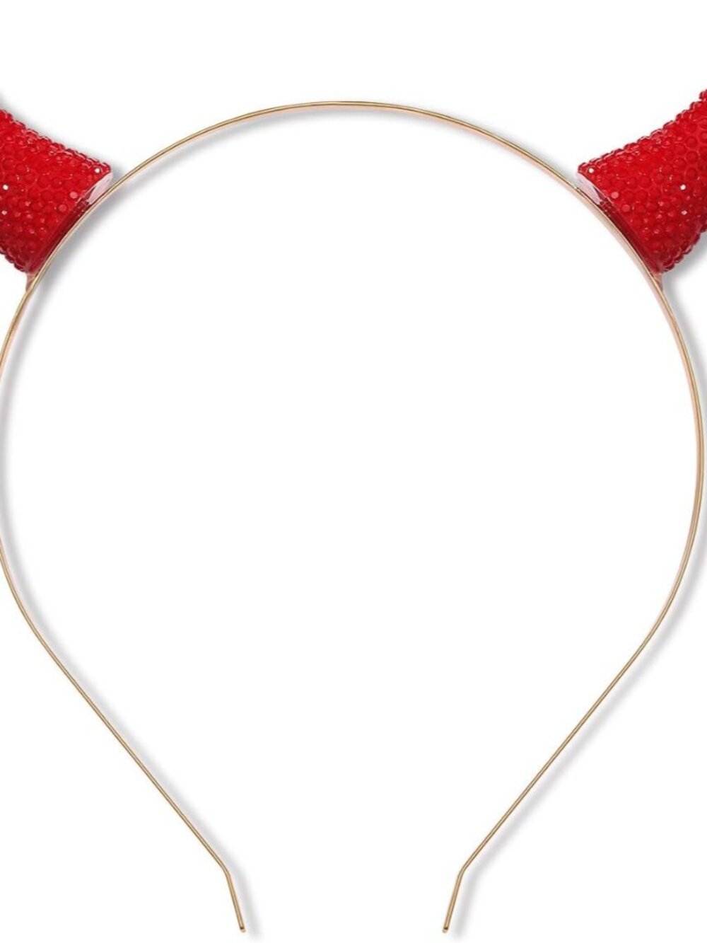 Devil Horns Headband for Women - Halloween Hairwear Hoop Jewelry for Cosplay & D